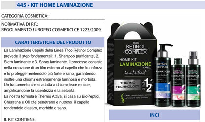 Kit 3pz LAMINAZIONE capelli