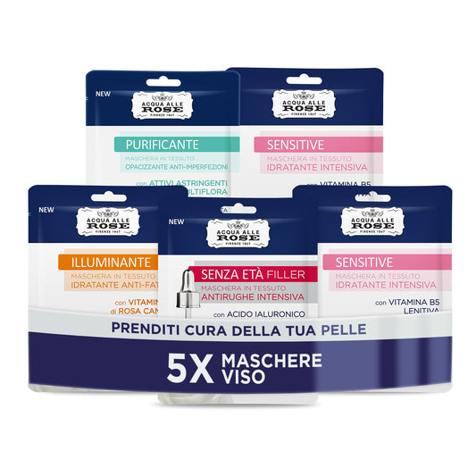 KIT MISTO MASCHERE VISO 5 PZ