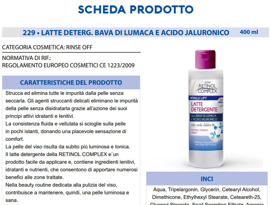 Latte Detergente 400 ml