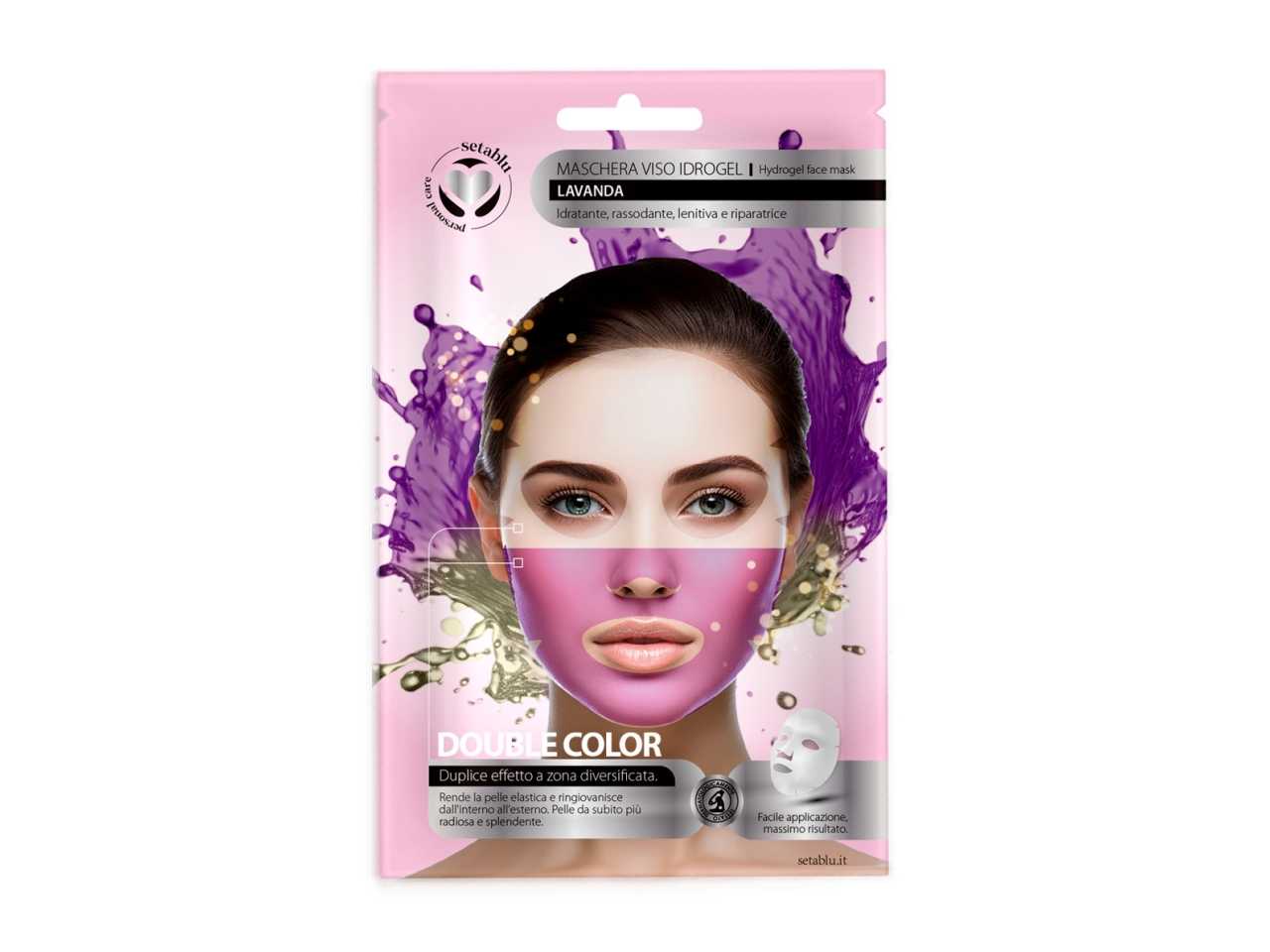 MASCHERA VISO DOUBLE COLOR LAVANDA