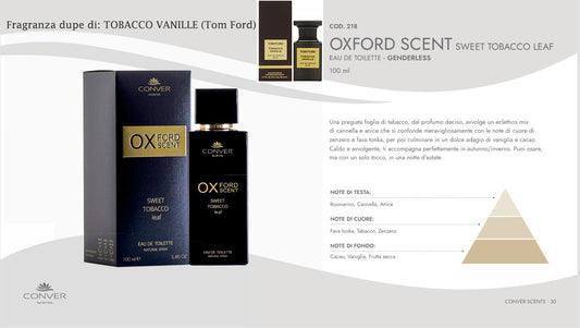 Profumo Conver Scent OX FORD SWEET TABACCO 100 ml