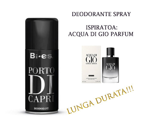 Blister 12pz. Deodorante Bi.Es. PORTO DI CAPRI 150ml