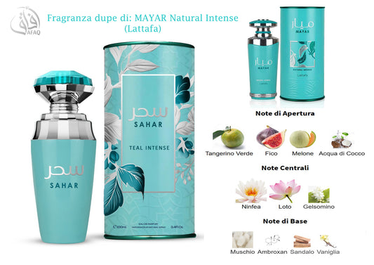 Profumo Afaq SAHAR TEAL INTENSE 100 ML