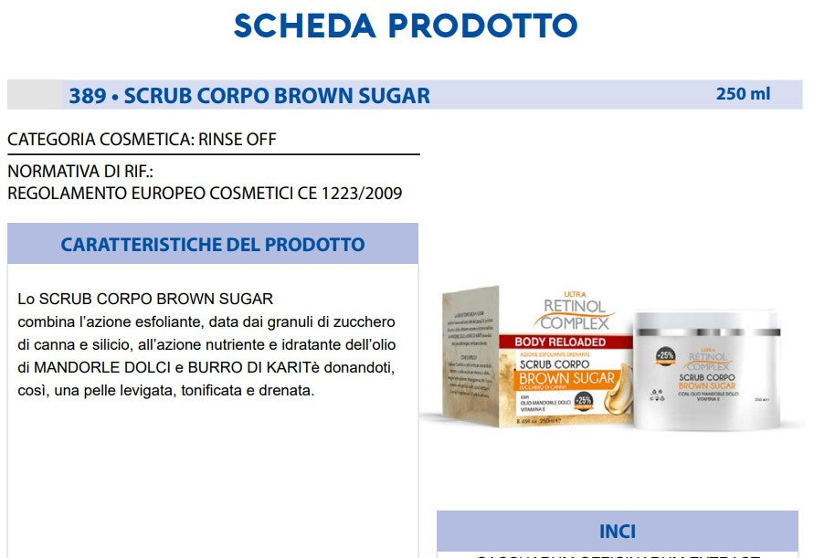 Scrub Corpo Brown Sugar 250 ml