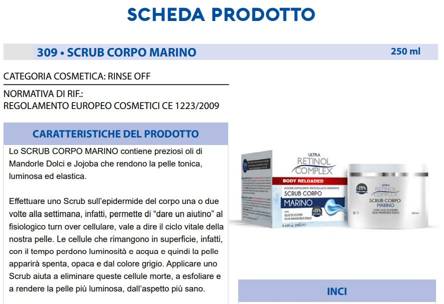 Scrub Corpo Marino 250 ml