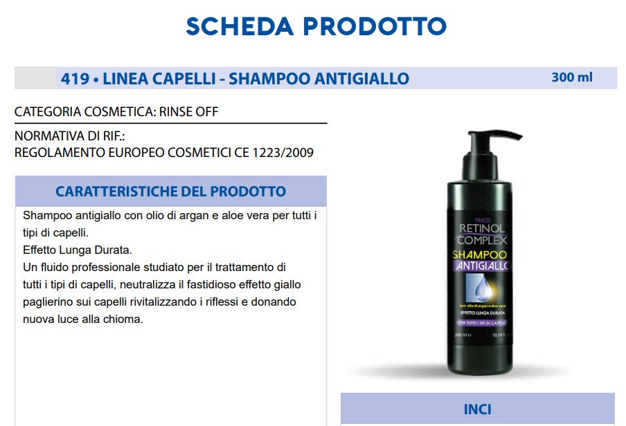 Shampoo Anti-Giallo 300 ml