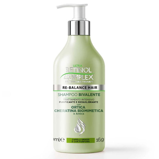 Shampoo BIVALENTE Trattamento Intensivo PURIFICANTE ANTIFORFORA 500ml
