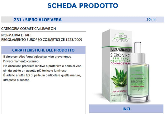 Siero Viso Aloe Vera 30 ml