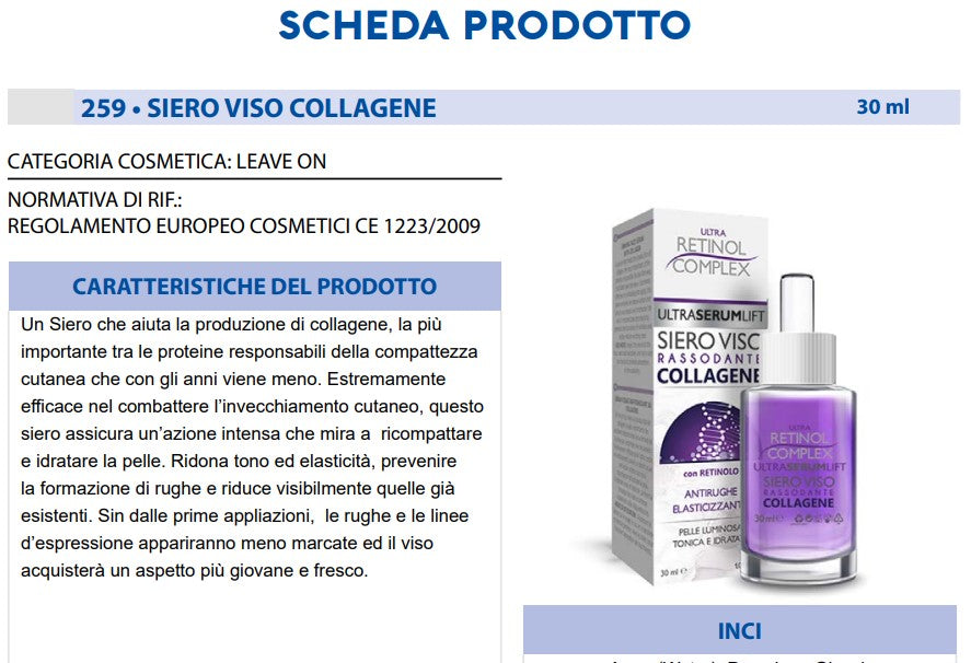 Siero Viso Collagene 30 ml