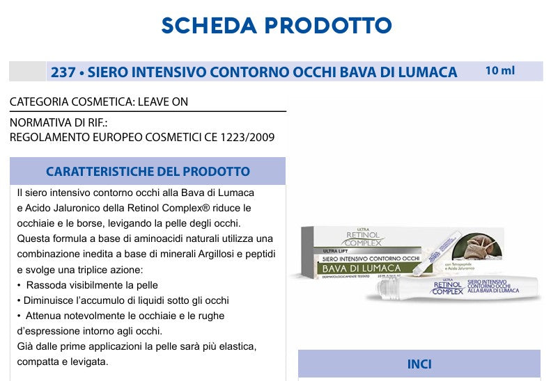 Siero Intensivo Occhi 10 ml