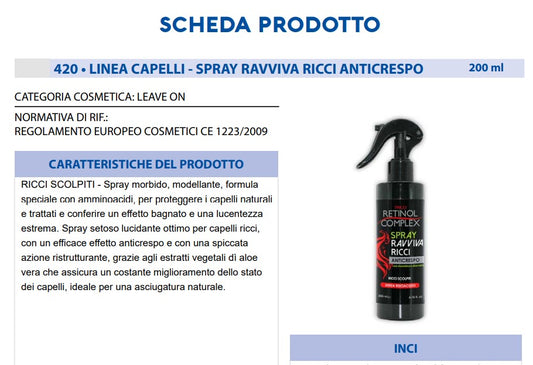 Spray Ravviva Ricci 100 ml