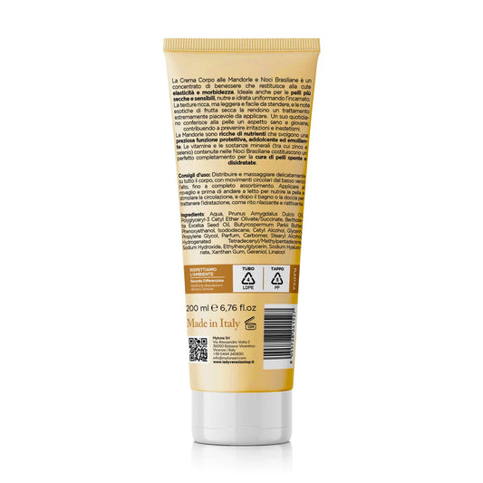 Crema Corpo alle Mandorle e Noci Brasiliane 200 ml
