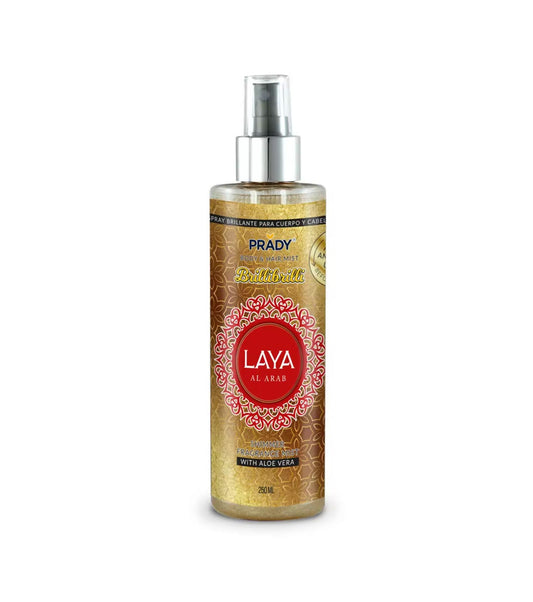 Acqua con Brillantini per Corpo e Capelli 250 ml Laya